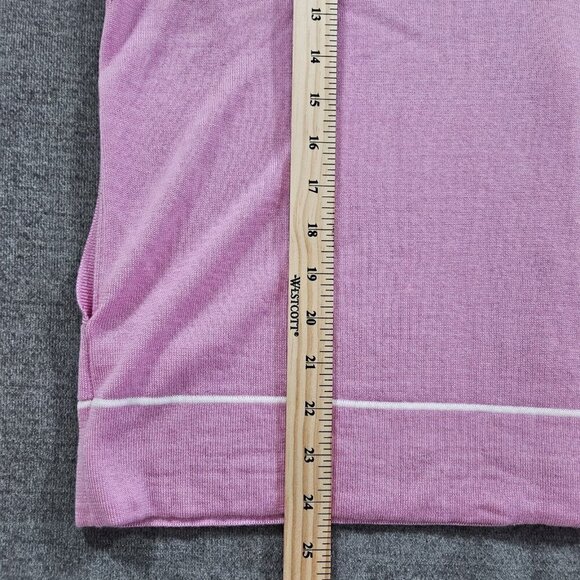 Athleta Cardigan Womens L Pink Buttons Pockets Knit Wool Blend LS Athleisure - Picture 5 of 15
